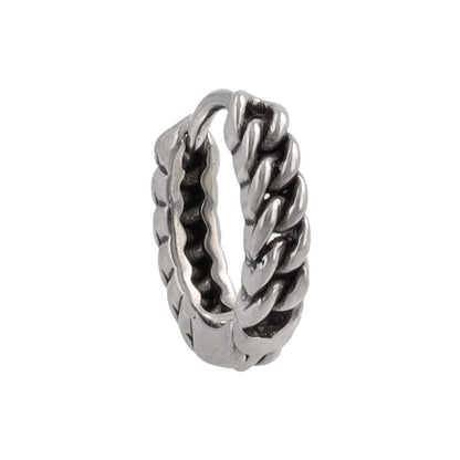 ピアス Awesome キヘイチェーン ステンレス ワンタッチ キャッチレス フープピアス