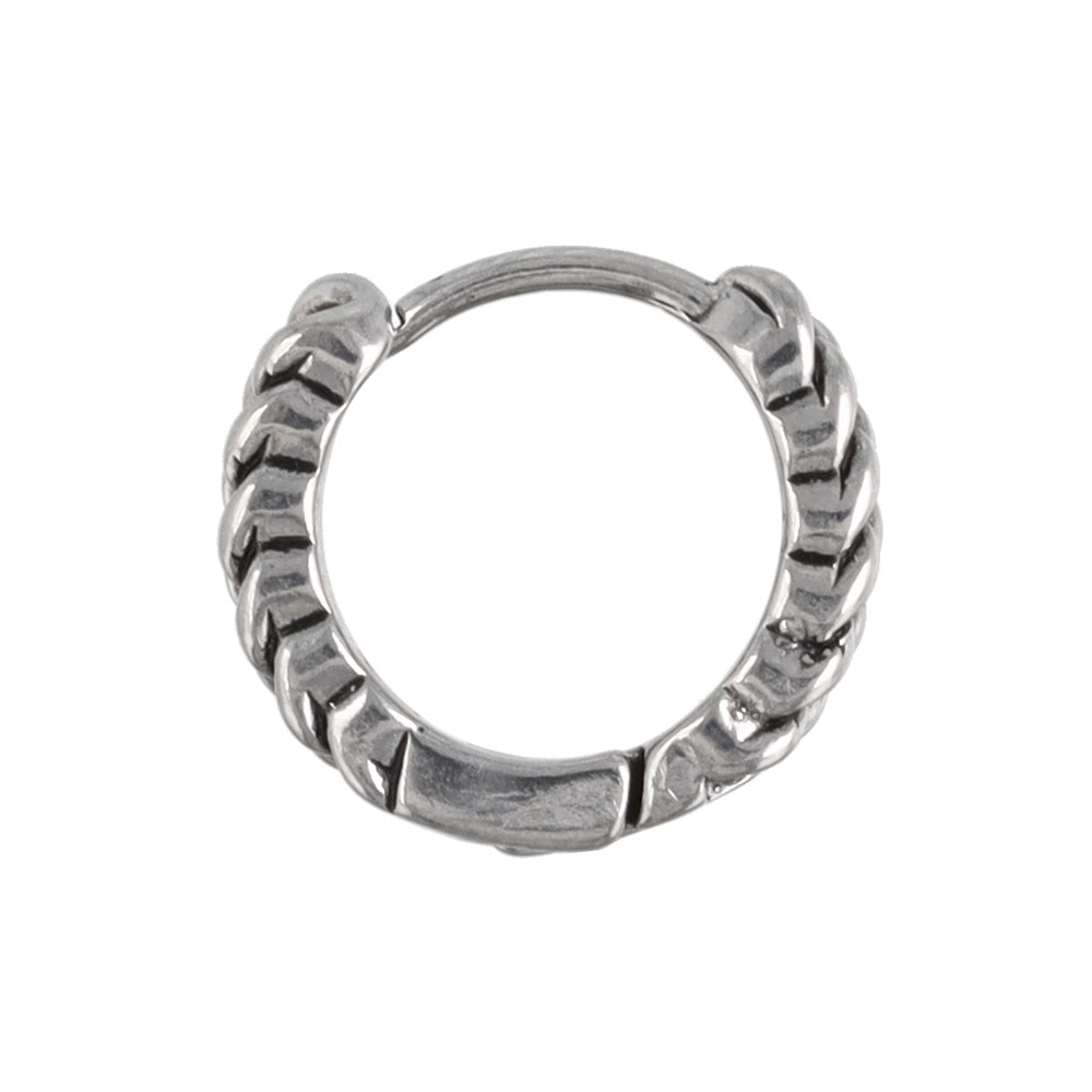 ピアス Awesome キヘイチェーン ステンレス ワンタッチ キャッチレス フープピアス