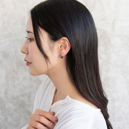 ピアス Awesome キヘイチェーン ステンレス ワンタッチ キャッチレス フープピアス