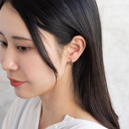 ピアス Awesome キヘイチェーン ステンレス ワンタッチ キャッチレス フープピアス