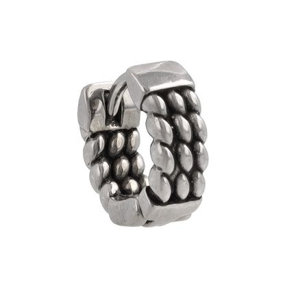 ピアス Awesome チェーン ステンレス ワンタッチ キャッチレス フープピアス