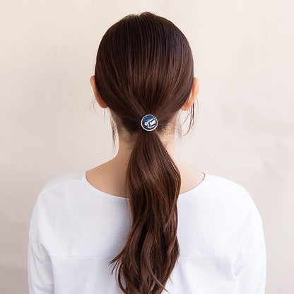 ヘアゴム ラメ 猫 ムーン マーブル