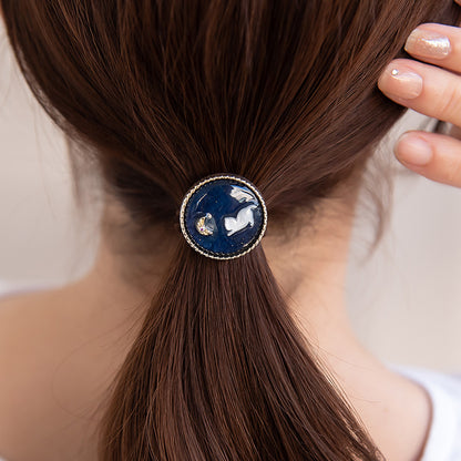 ヘアゴム ラメ 猫 ムーン マーブル