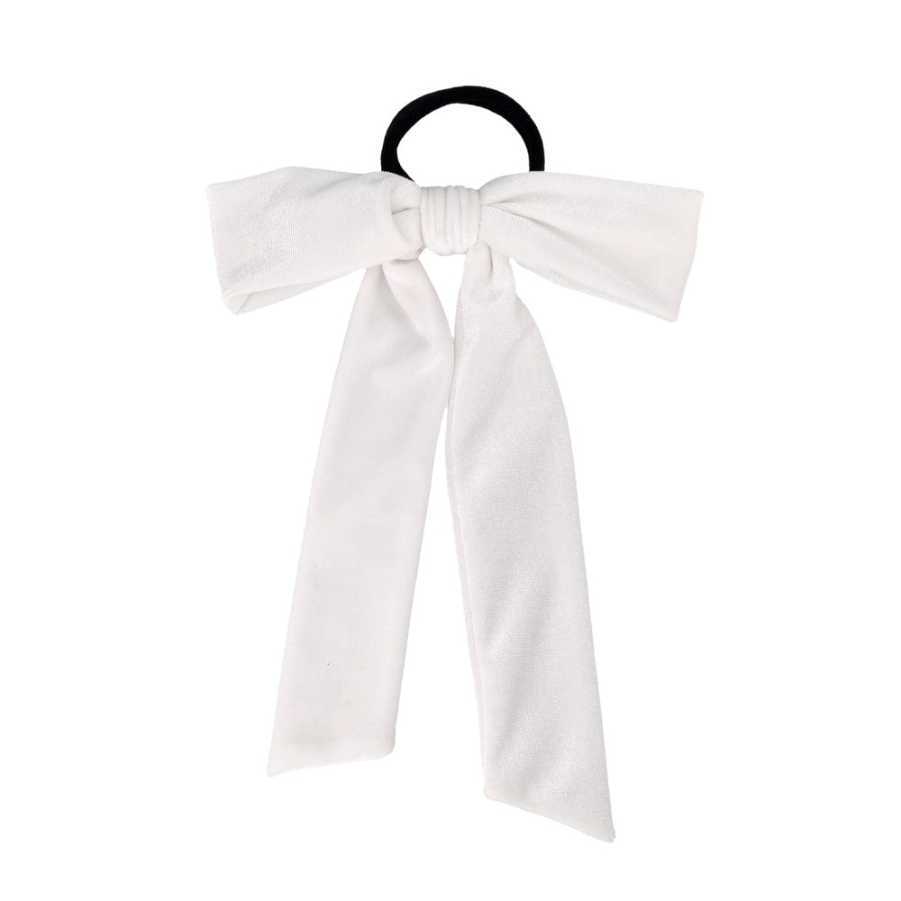 ヘアゴム ホワイト ベロア リボン ロング – OSEWAYAオンラインストア