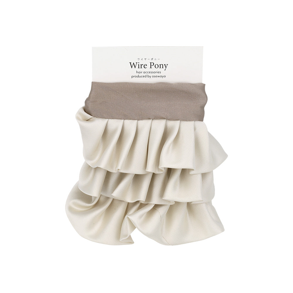 ワイヤーポニー フリル バイカラー ボリューム ロング ヘアポニー