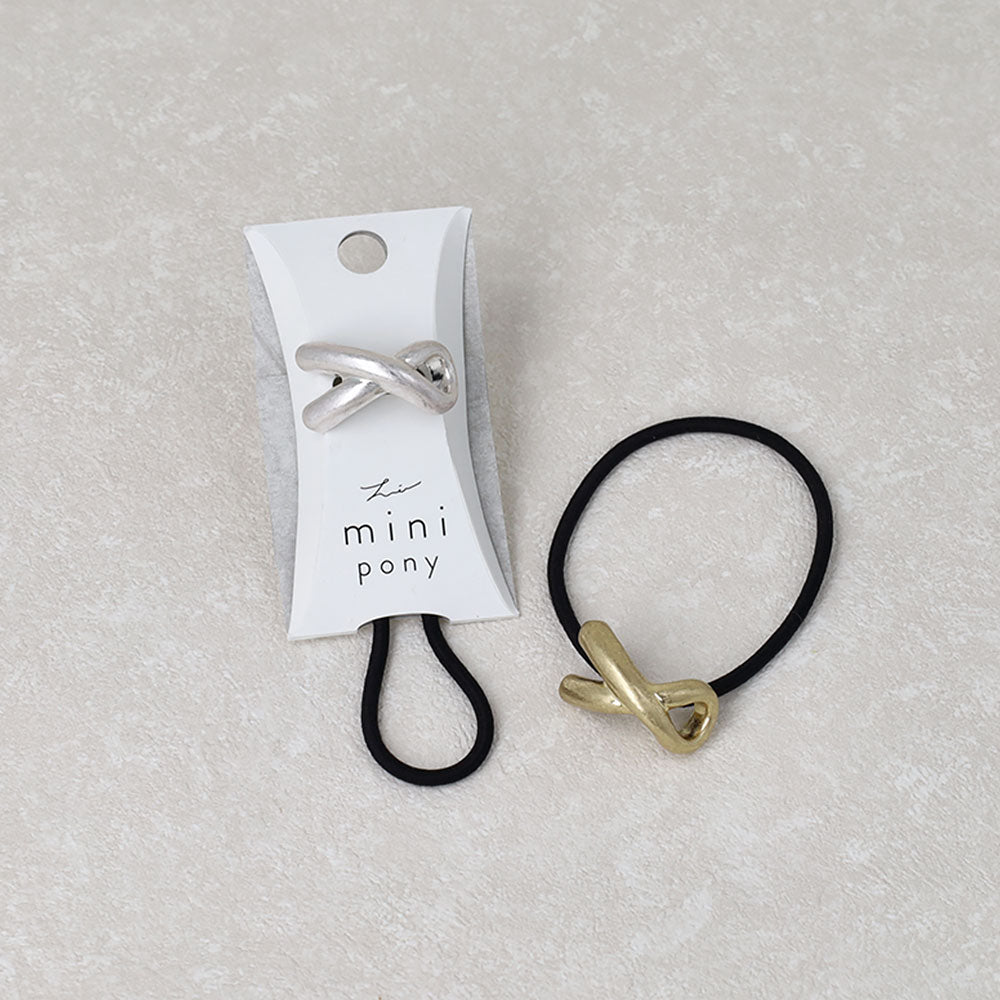 ヘアゴム mini pony  ループ メタル