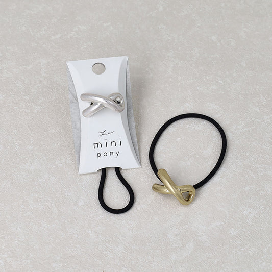 ヘアゴム mini pony  ループ メタル