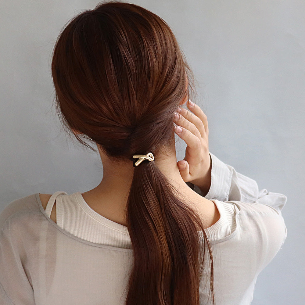 ヘアゴム mini pony  ループ メタル