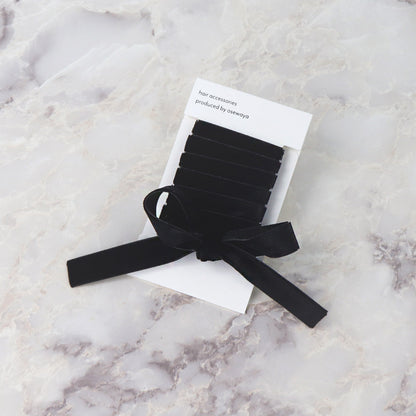 リボンテープ ベロア ブラック 幅12mm