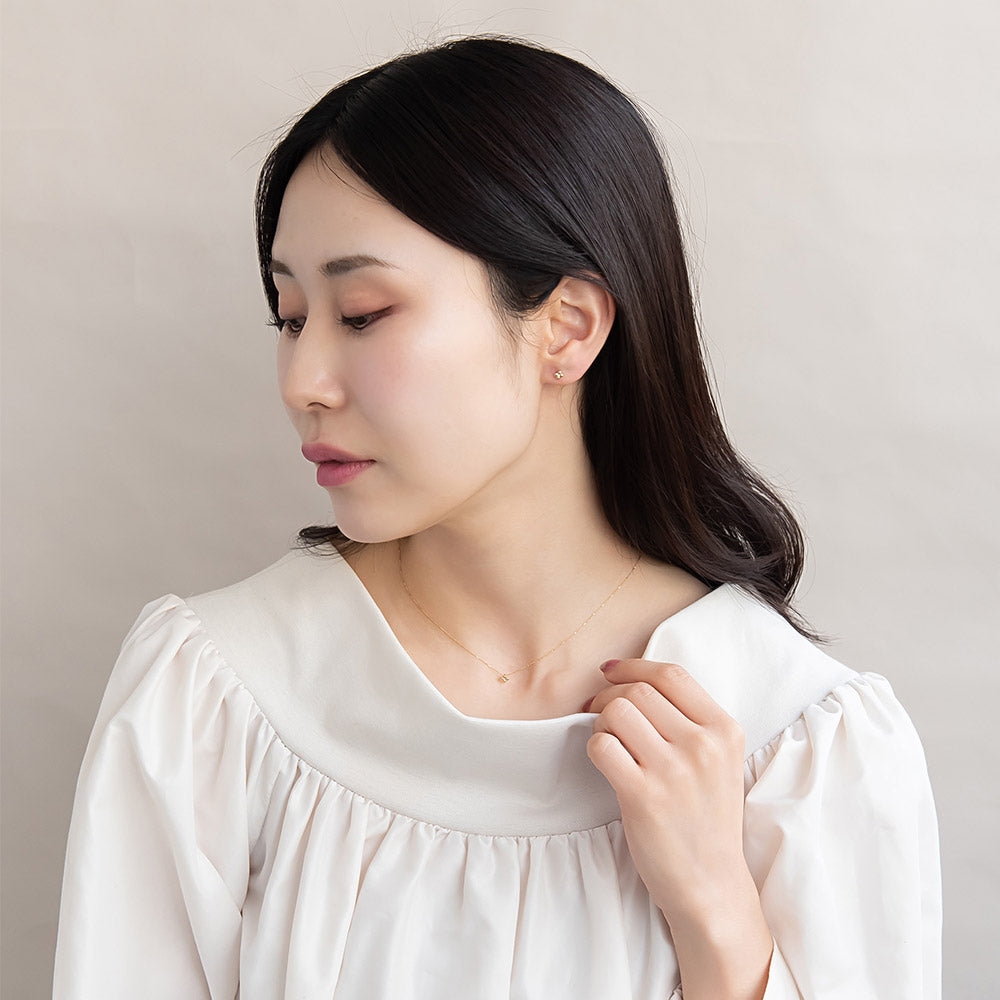 ピアス tiny. ニッケルフリー メタル フラワー 花 ストーン 小粒 スタッドピアス