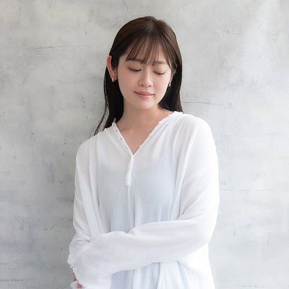 ピアス ステンレス コンビカラー ダブル ライン ステンレスポスト ミニ ワンタッチ キャッチレス フープピアス