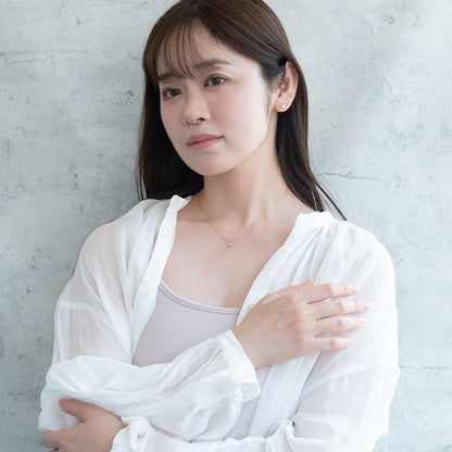 ピアス ニッケルフリー rose cut キュービックジルコニア メタル フレーム ハート チタンポスト スタッドピアス