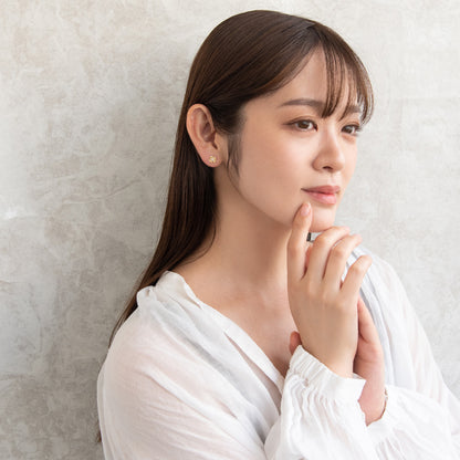 ピアス ニッケルフリー メタル 淡水パール ミニ フラワー チタンポスト スタッドピアス