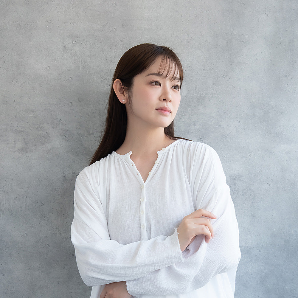 ピアス ニッケルフリー メタル キュービックジルコニア サークル ダブルロックキャッチ ピュアチタニウムポスト スタッドピアス