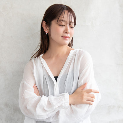 ピアス ニッケルフリー メタル キュービックジルコニア バックキャッチ チタンポスト スタッドピアス