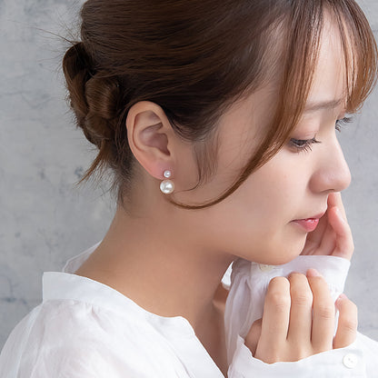 ピアス ニッケルフリー パール チタンポスト バックキャッチ スタッドピアス