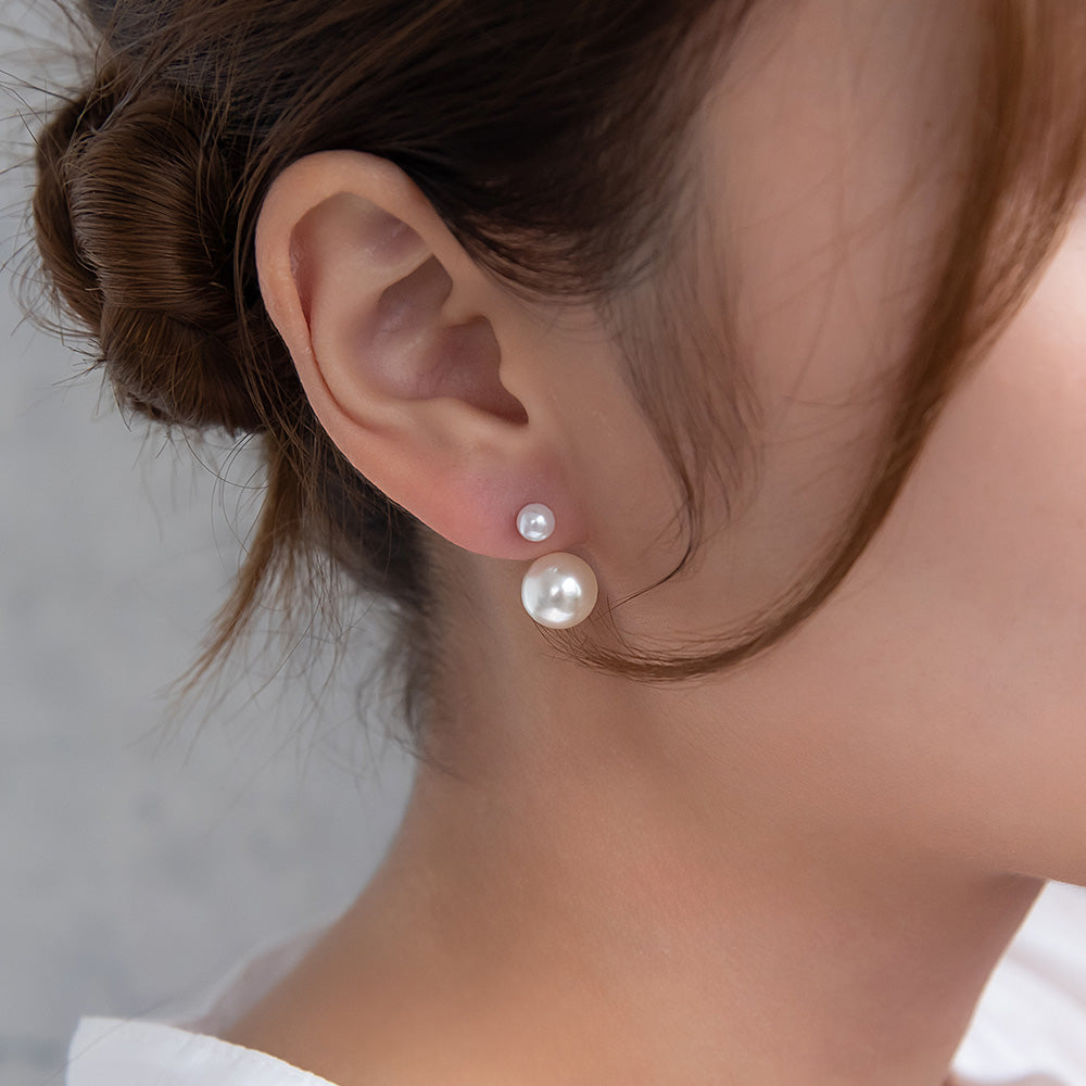 ピアス ニッケルフリー パール チタンポスト バックキャッチ スタッドピアス