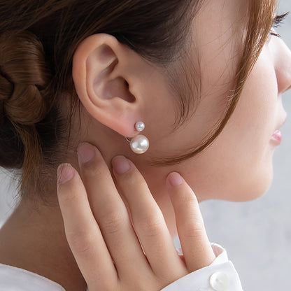ピアス ニッケルフリー パール チタンポスト バックキャッチ スタッドピアス