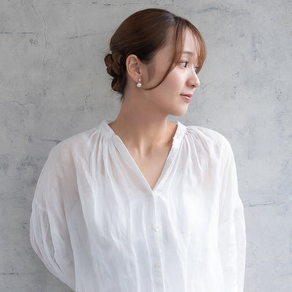 ピアス ニッケルフリー パール チタンポスト バックキャッチ スタッドピアス