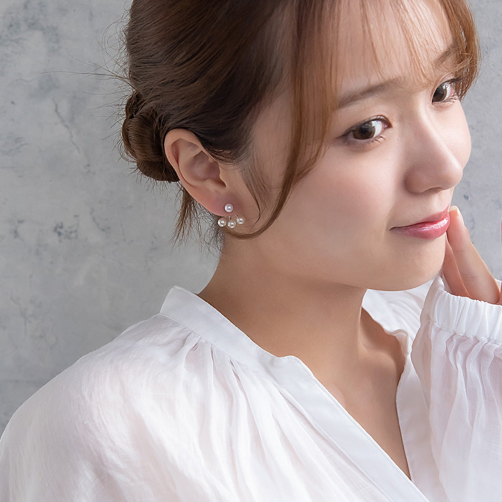 ピアス ニッケルフリー パール チタンポスト バックキャッチ スタッドピアス