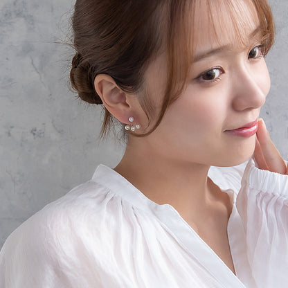 ピアス ニッケルフリー パール チタンポスト バックキャッチ スタッドピアス