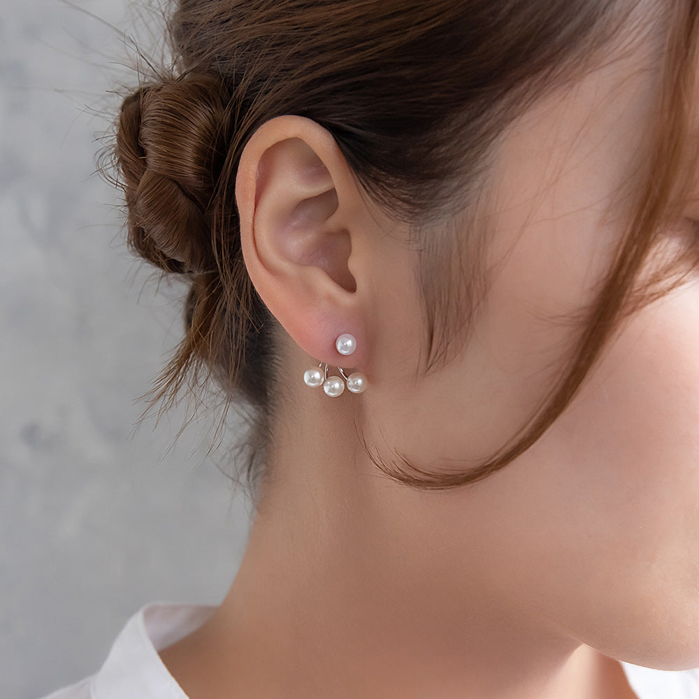 ピアス ニッケルフリー パール チタンポスト バックキャッチ スタッドピアス