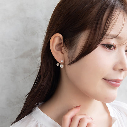 ピアス ニッケルフリー パール チタンポスト バックキャッチ スタッドピアス