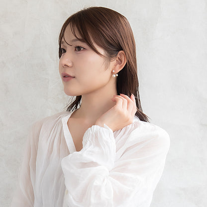 ピアス ニッケルフリー パール チタンポスト バックキャッチ スタッドピアス