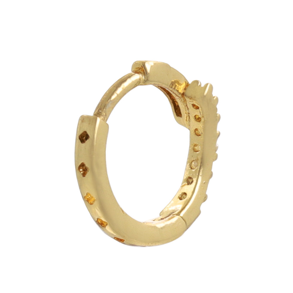 ピアス ニッケルフリー キュービックジルコニア メタル ワンタッチ