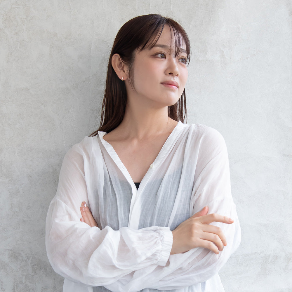 ピアス ニッケルフリー キュービックジルコニア メタル ワンタッチ フープピアス