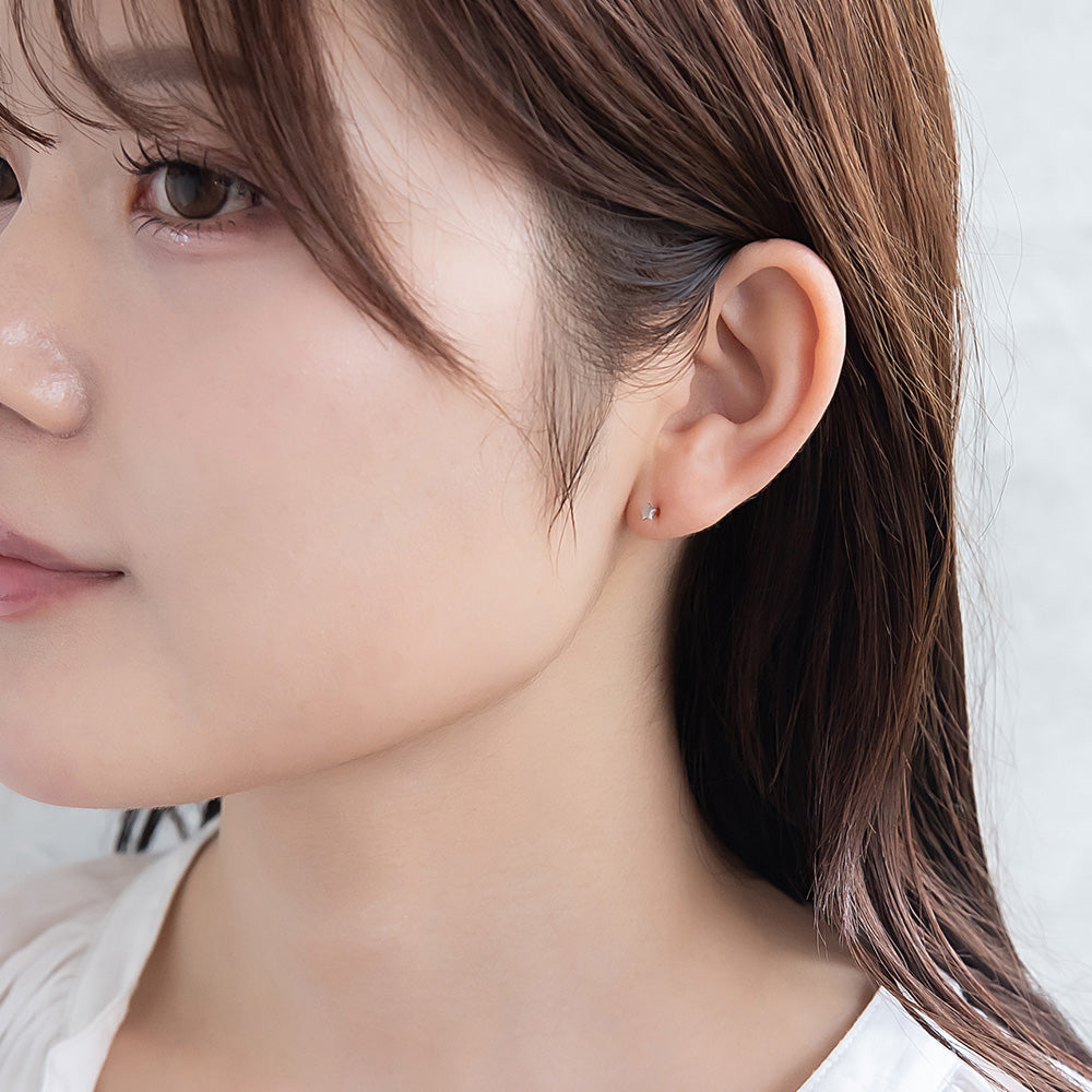 ピアス ニッケルフリー シルバー925 ミニ スター スタッドピアス