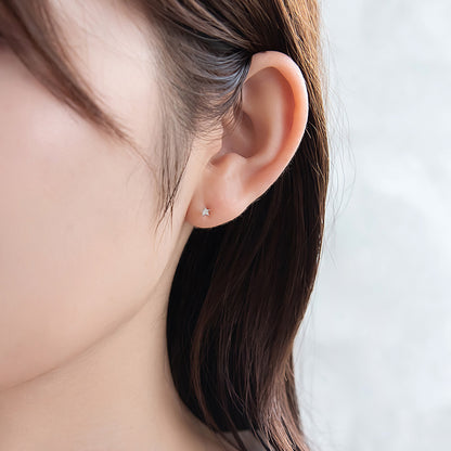 ピアス ニッケルフリー シルバー925 ミニ スター スタッドピアス