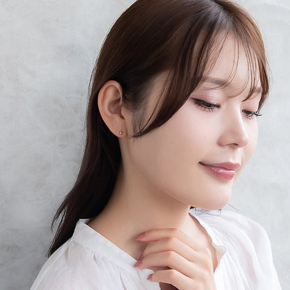 ピアス ニッケルフリー シルバー925 ミニ キューブ スタッドピアス