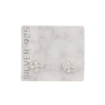 ピアス ニッケルフリー シルバー925 ミニ クロス スタッドピアス