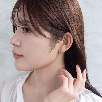 ピアス ニッケルフリー シルバー925 ミニ クロス スタッドピアス