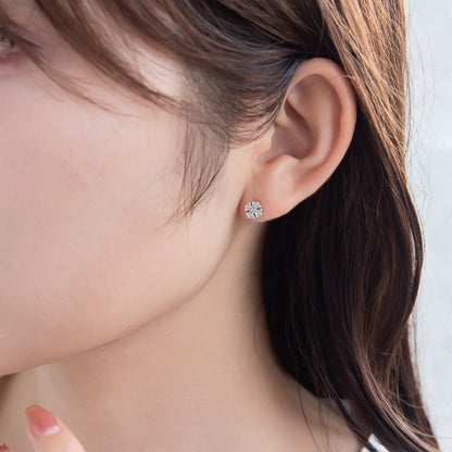 ピアス ニッケルフリー シルバー925 ミニ クロス スタッドピアス
