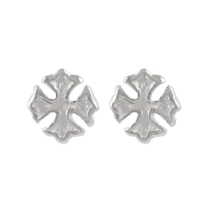 ピアス ニッケルフリー シルバー925 ミニ クロス スタッドピアス