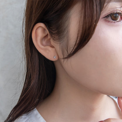 ピアス ニッケルフリー シルバー925 ミニ トライアングル スタッドピアス