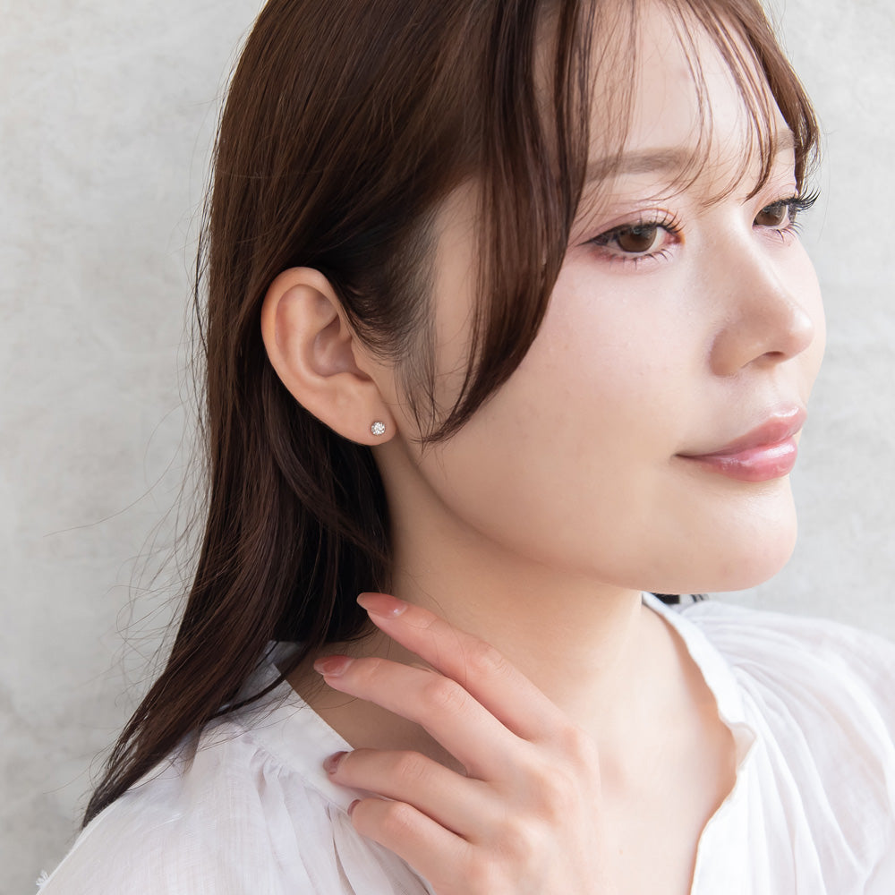ピアス ニッケルフリー シルバー925 ミニ ボール スタッドピアス