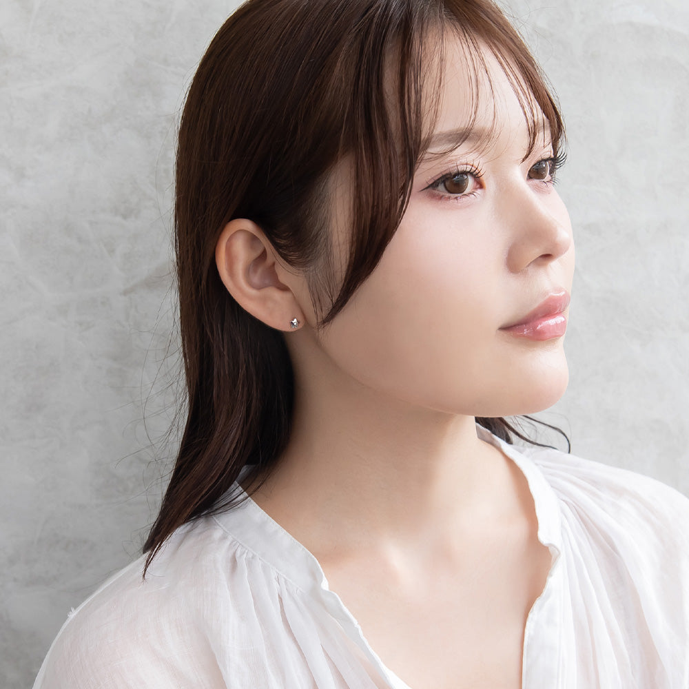 ピアス ニッケルフリー シルバー925 ミニ フラワー スタッドピアス