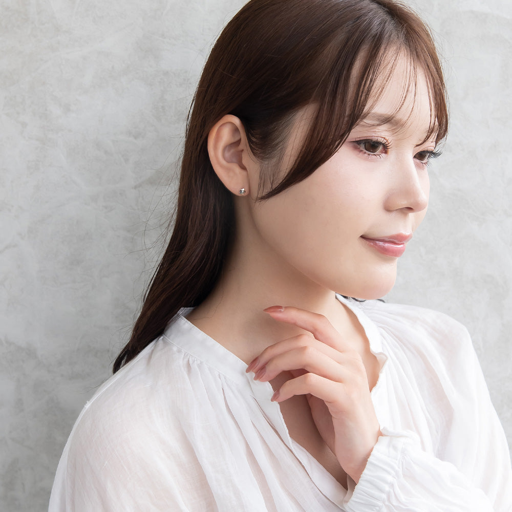 ピアス ニッケルフリー シルバー925 ミニ フラワー スタッドピアス