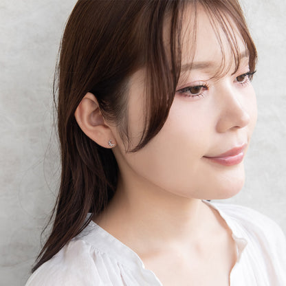 ピアス ニッケルフリー シルバー925 ミニ ムーン スタッドピアス