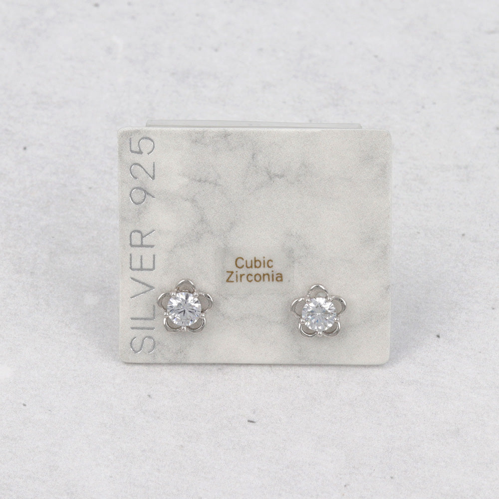 ピアス ニッケルフリー シルバー925 ミニ フラワー スタッドピアス