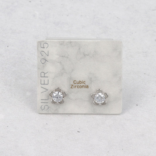 ピアス ニッケルフリー シルバー925 ミニ フラワー スタッドピアス