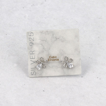 ピアス ニッケルフリー シルバー925 ミニ フラワー スタッドピアス