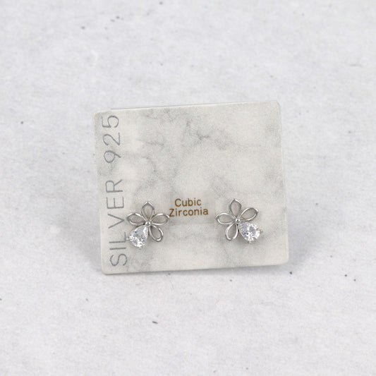 ピアス ニッケルフリー シルバー925 ミニ フラワー スタッドピアス