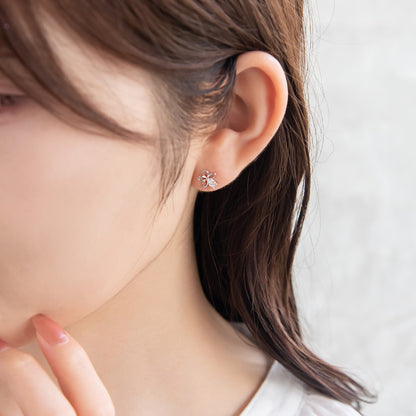 ピアス ニッケルフリー シルバー925 ミニ フラワー スタッドピアス