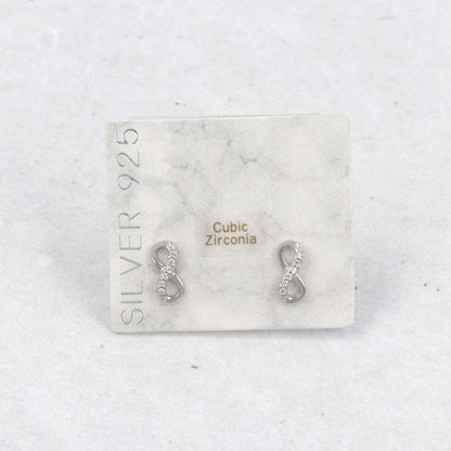 ピアス ニッケルフリー シルバー925 ミニ インフィニティ スタッドピアス