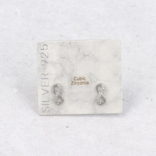 ピアス ニッケルフリー シルバー925 ミニ インフィニティ スタッドピアス