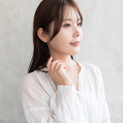 ピアス ニッケルフリー シルバー925 ミニ ムーン スタッドピアス